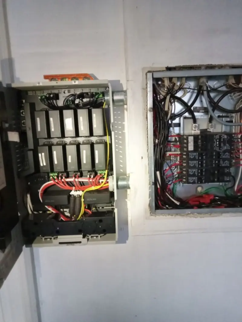 Electrical panel upgrade completed for Security Camera Wiring in Oildale